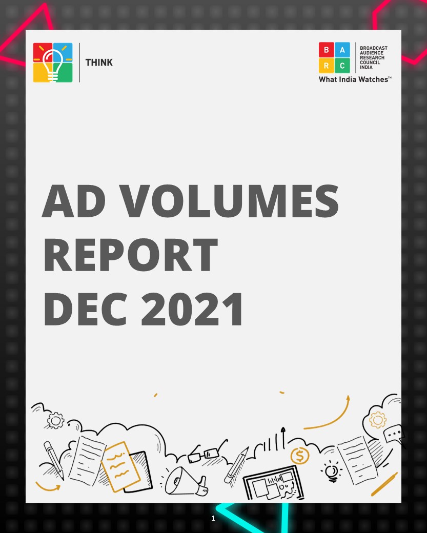 BARC India - Ad volumes Report Dec 2021 -BARC India