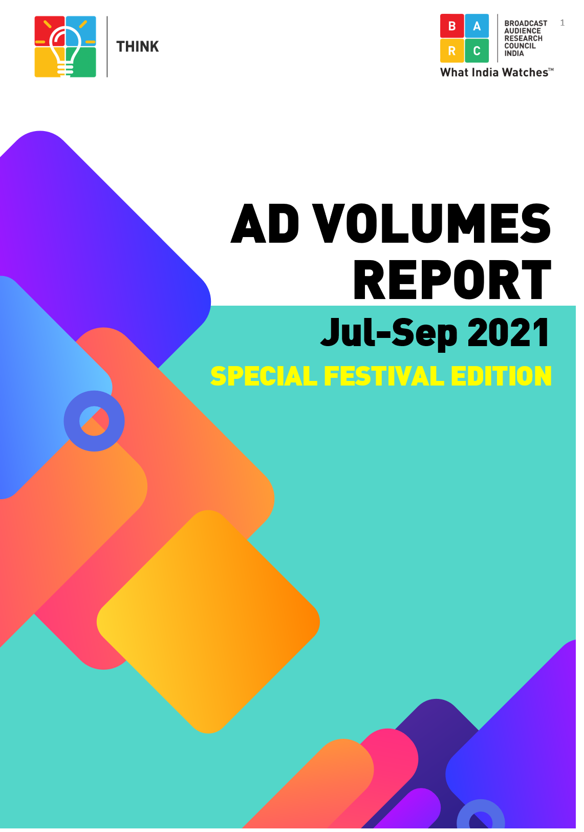 BARC India AD Volumes Report Jul-Sep 2021 Special Festival Edition-BARC India